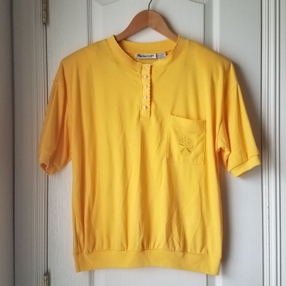 Silvercord Vintage Yellow Top Size Medium